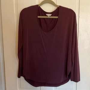 Lucky Brand plum long sleeved shirt size small
